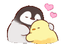Chick_hug