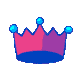 Crownkingpinkbluestar