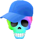70828skullcaprainbow
