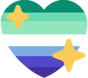 25103gayshinyheartflag