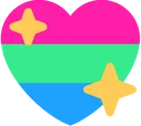 26338polysexaulshinyheartflag