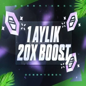 [1 Aylık] Discord 20x Server Boost | Botsuz | Anlık Değil