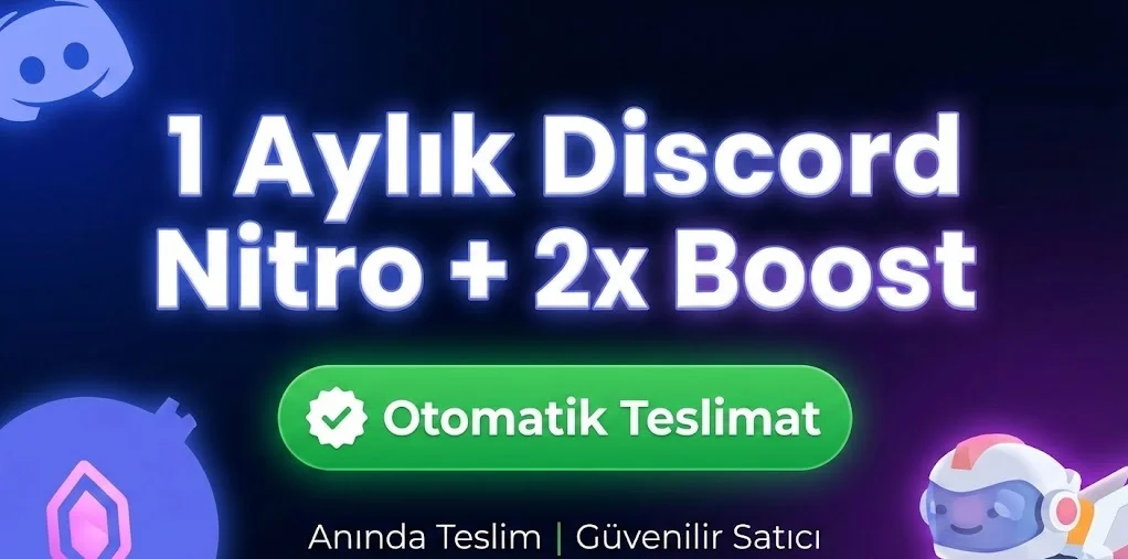 3 Aylık Discord Nitro + 2x Boost | Hızlı Teslimat