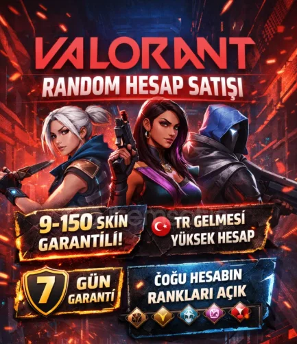Açılışa Özel İndirim!⭐ 9-150 SKİN GARANTİLİ [RANDOM HESAP] ⭐