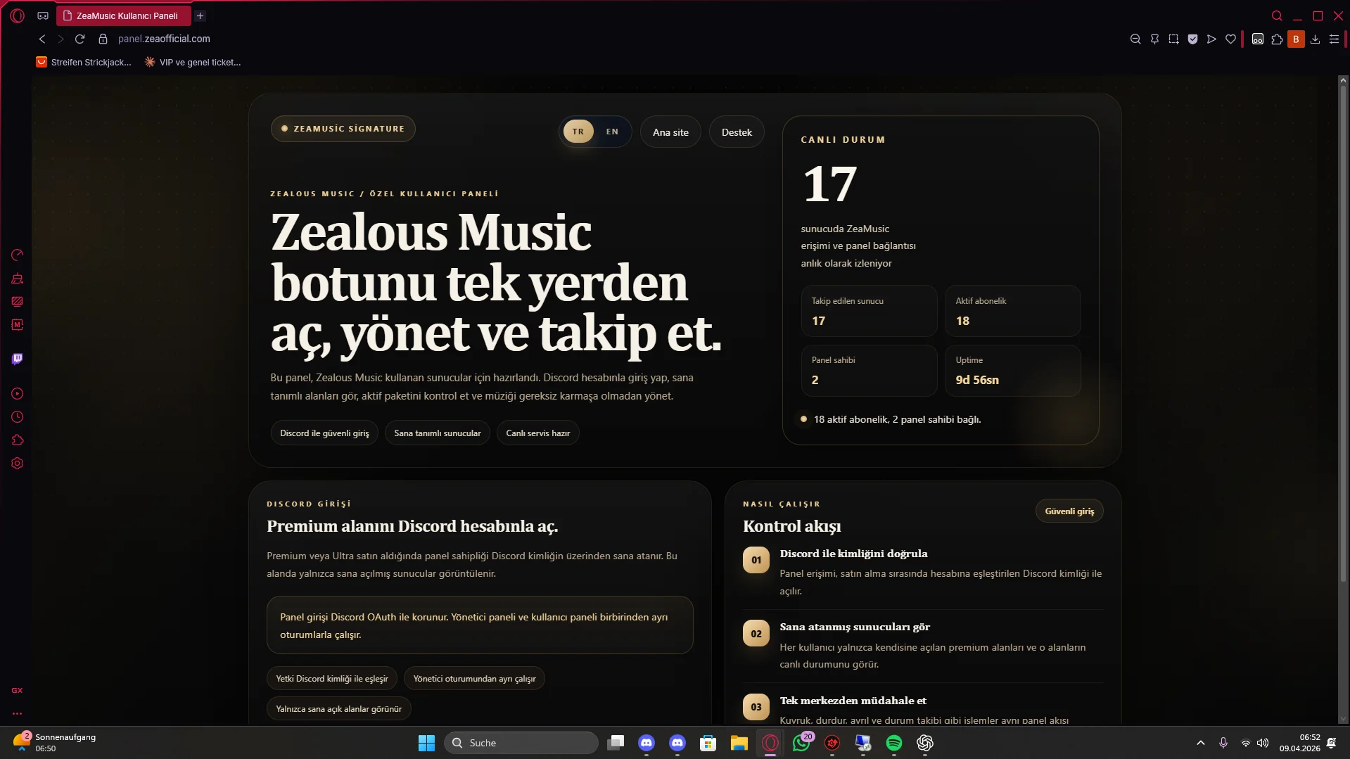ZeaMusic Discord Premium