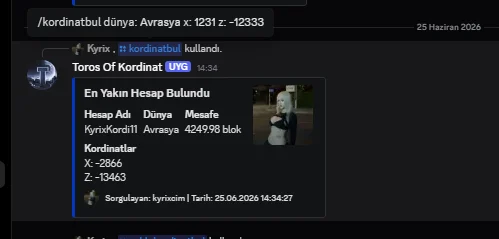 SonOyuncu Discord Kordinat Botu